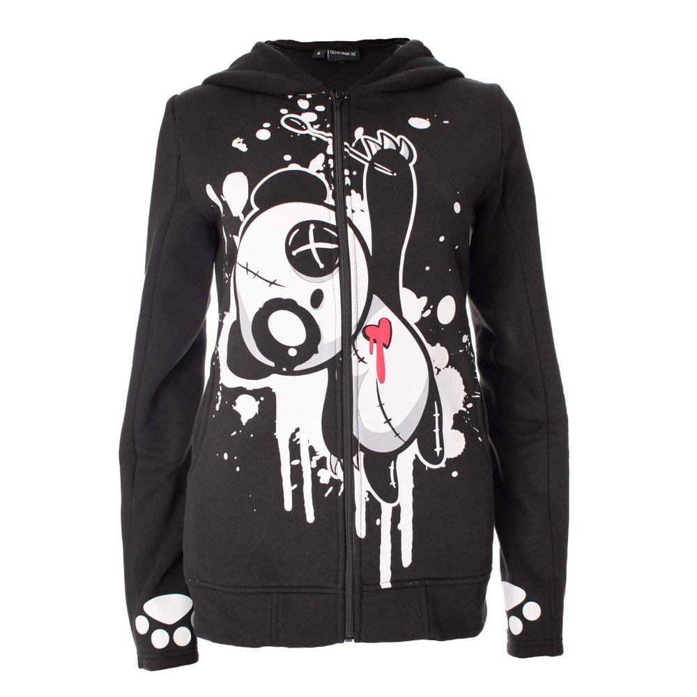 Killer Panda - Kp Heartbleed Panda Zip hoodie - Black